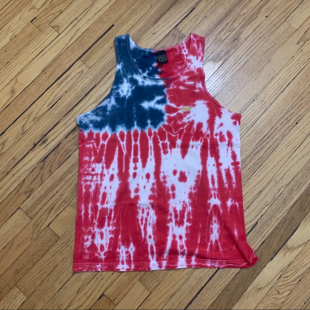 Unisex M American Tie-Dye Tank